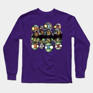 Turtle Zombie Reflections Long Sleeve T-Shirt